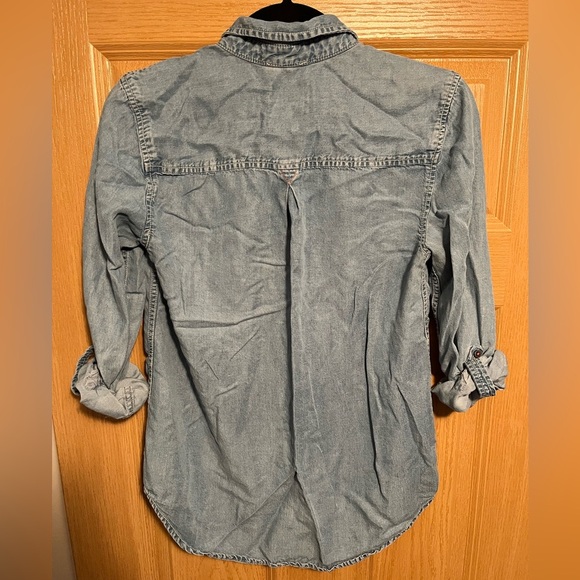Anthropologie Holding Horses Chambray Tunic Button Down Shirt - Picture 10 of 10
